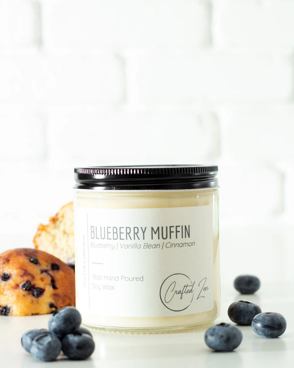 Crafted Zen - Blueberry Muffin Candle 16oz Jar