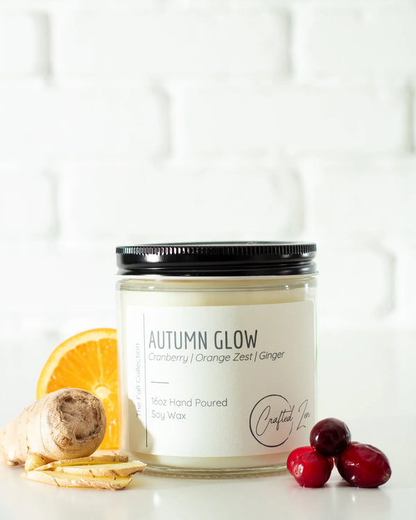 Crafted Zen - Autumn Glow Candle 16oz Jar