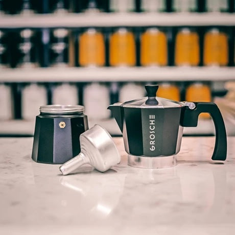 Grosche - Milano Black Stovetop 6 Cup Espresso Maker