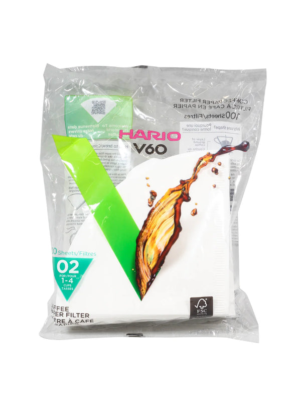 Hario - V60-02 Coffee Paper Filter 100 Pack