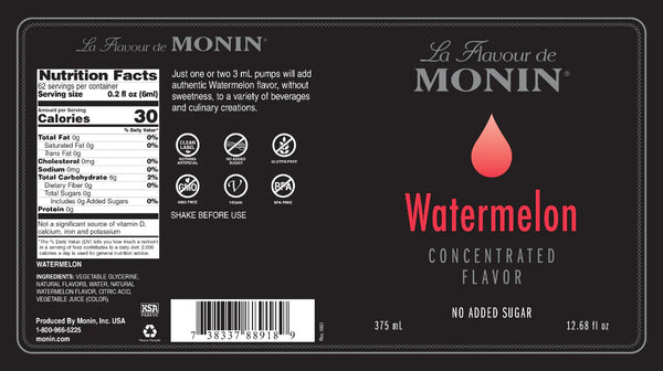 Monin® - Watermelon Concentrated Flavouring 375ML