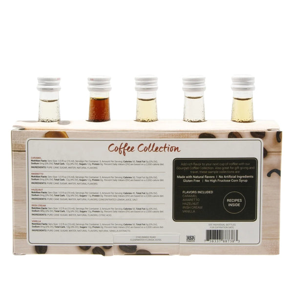 Monin® - Coffee Collection Sampler Syrup Pack 5 x 50ml