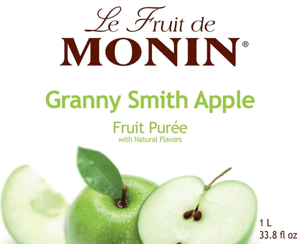Monin® Granny Smith Apple Fruit Puree 1L Coffee Stiles