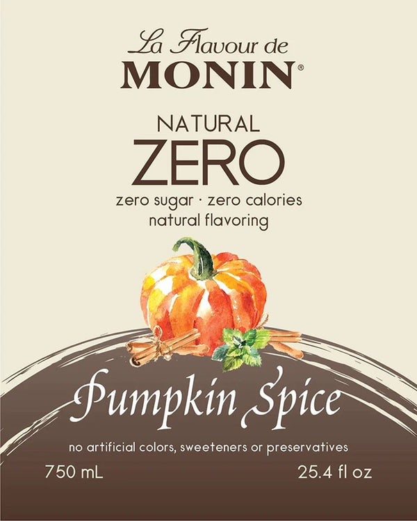 Monin® - Natural Zero Pumpkin Spice Syrup 750ml