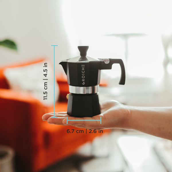Grosche - Milano Black Stovetop 1 Cup Espresso Maker