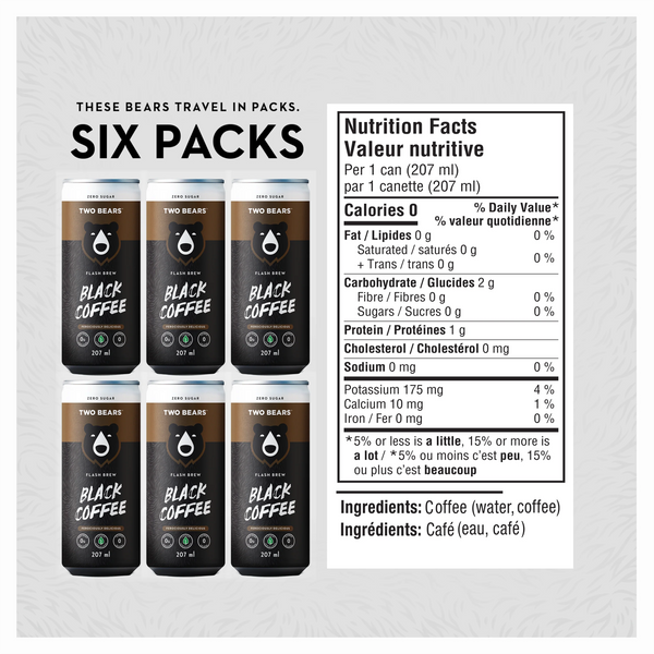 TWO BEARS - Flash Brew Black Coffee