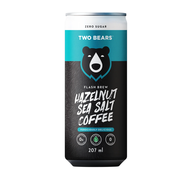 TWO BEARS - Hazelnut Sea Salt Flash Brew Flavoured Coffee