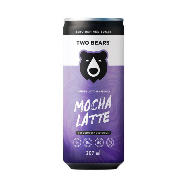 TWO BEARS - Lactose Free Dairy Mocha Flavoured Latte Coffee