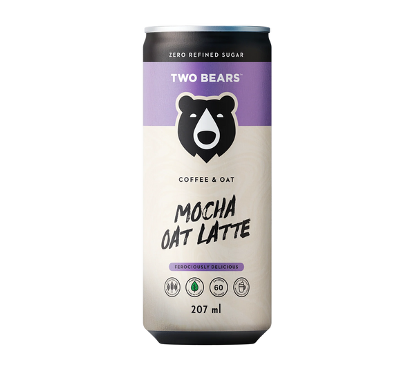 TWO BEARS - Frothed Oat Latte Mocha Flavoured Coffee