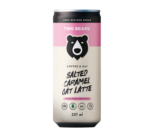TWO BEARS - Frothed Oat Latte Salted Caramel Flavoured Coffee