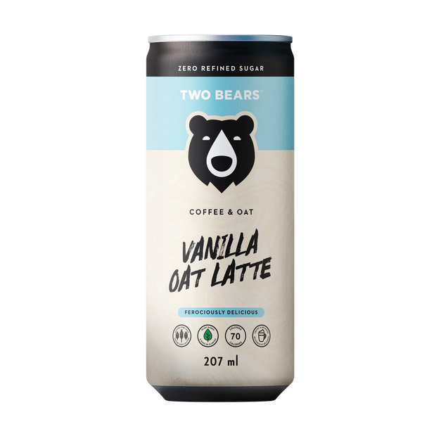 TWO BEARS - Frothed Oat Latte Vanilla Flavoured Coffee