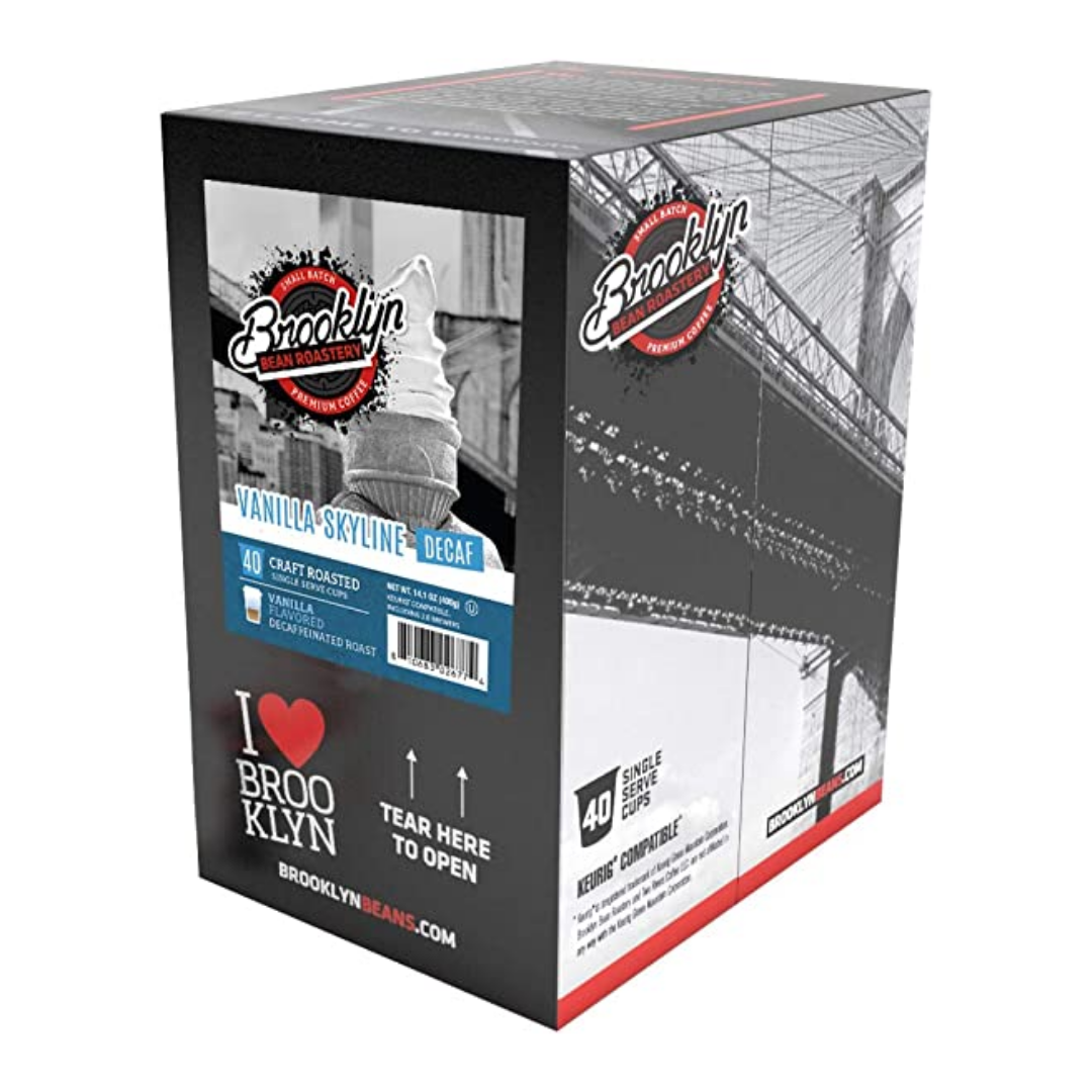 Brooklyn Bean - Vanilla Skyline Decaf 40 Pack – Coffee Stiles