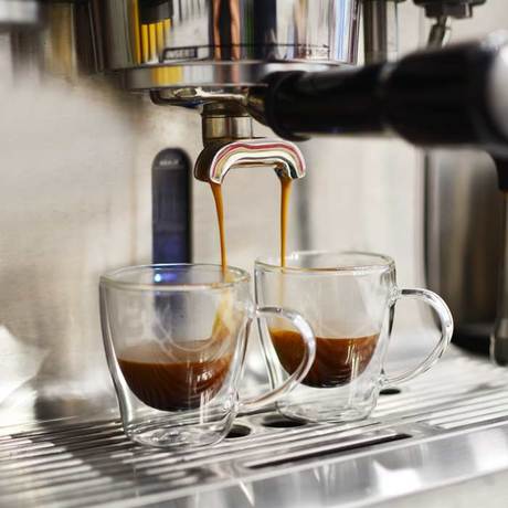 Grosche® - Turin Double Walled Glass Espresso Cup W/Handle 140ml/5oz Set of 2