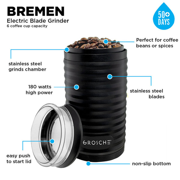 Grosche - Bremen Electric Blade Coffee Grinder