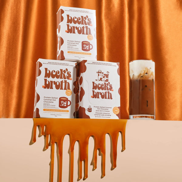 Beck's Broth - Bone Broth Salted Caramel Hot Chocolate 35g Pack