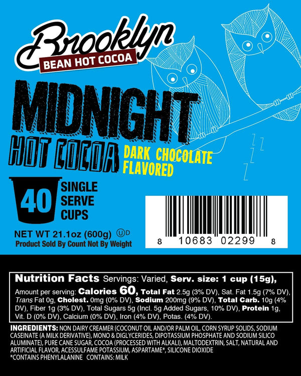 Brooklyn Bean - Midnight Dark Hot Chocolate 40 Pack