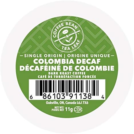 Coffee Bean and Tea Leaf - Colombia Decaf  Coffee 24 Pack