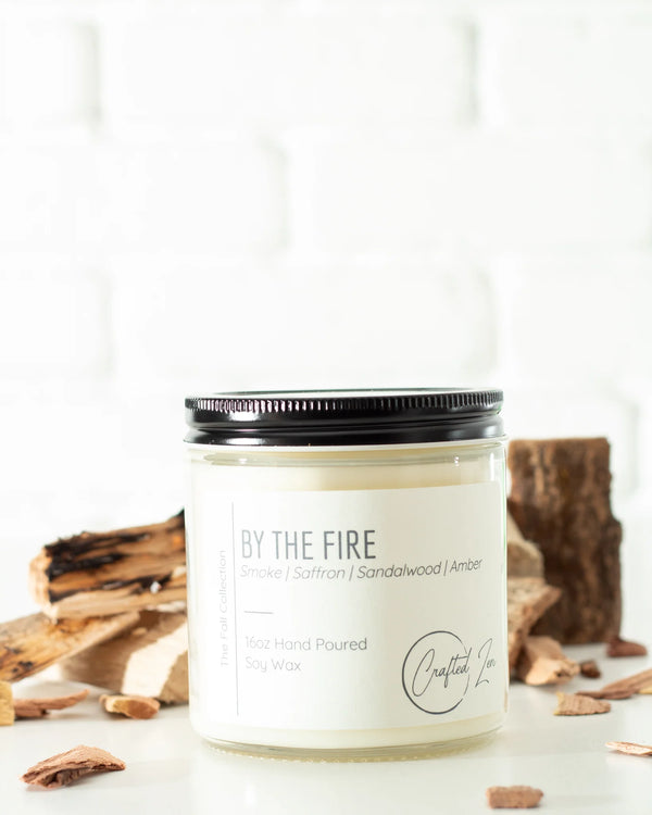 Crafted Zen - By The Fire Candle 16oz Jar