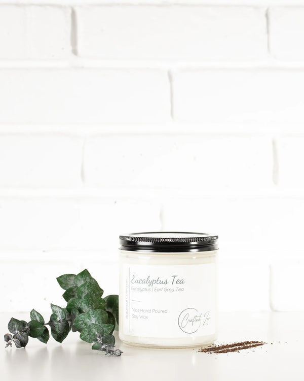 Crafted Zen - Eucalyptus Tea Candle 16oz Jar