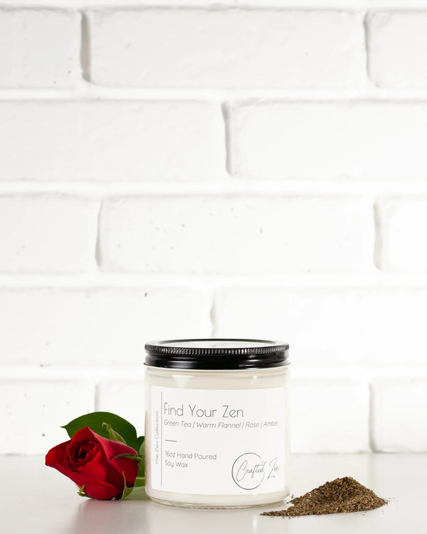 Crafted Zen - Find Your Zen Candle 16oz Jar