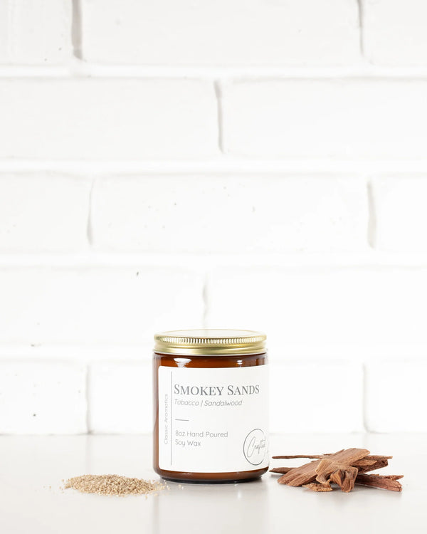 Crafted Zen - Smokey Sands Candle 16oz Jar