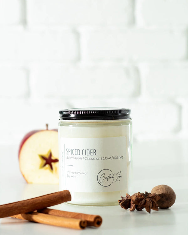 Crafted Zen - Spiced Cider Candle 16oz Jar