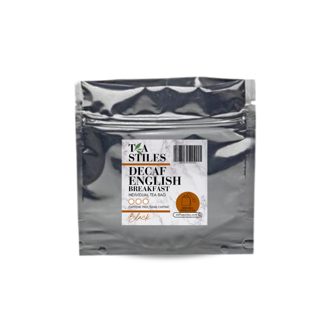 Tea Stiles - Decaf English Breakfast Tea Bags – Coffee Stiles