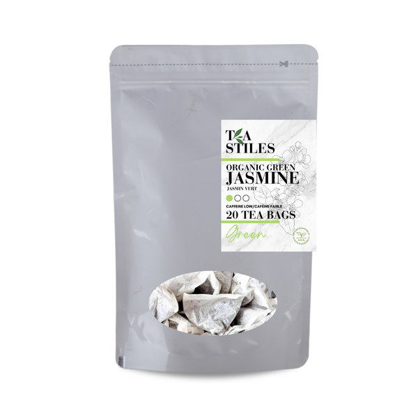 Tea Stiles - Organic Green Jasmine Tea Bags