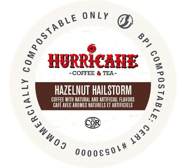 Hurricane Coffee - Hazelnut Hailstorm BPI CC 20 Pack