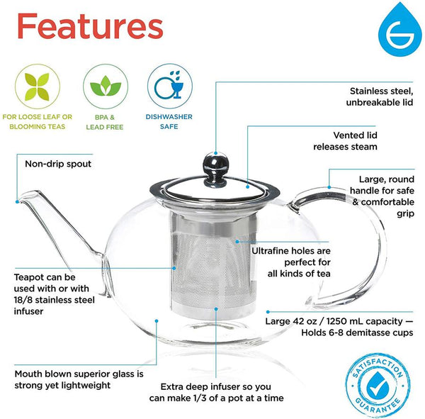 Grosche - Joliette Infuser Teapot 1250ml