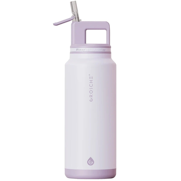Grosche - Alpine Flip 'N Sip Large Insulated Water Bottle W/Straw 40oz