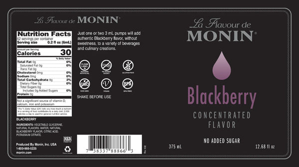 Monin® - Blackberry Concentrated Flavouring 375ML