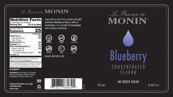 Monin® - Blueberry Concentrated Flavouring 375ML