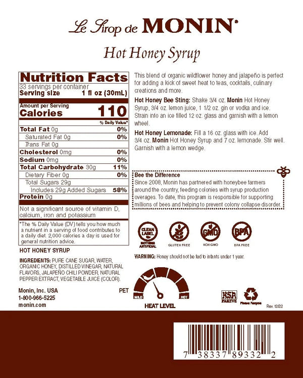 Monin® - Hot Honey Syrup 1L