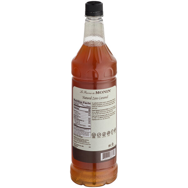 Monin® - Natural Zero Caramel Syrup 1L Bottle