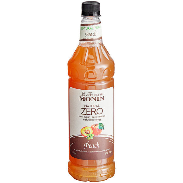 Monin® - Natural Zero Peach Syrup 1L