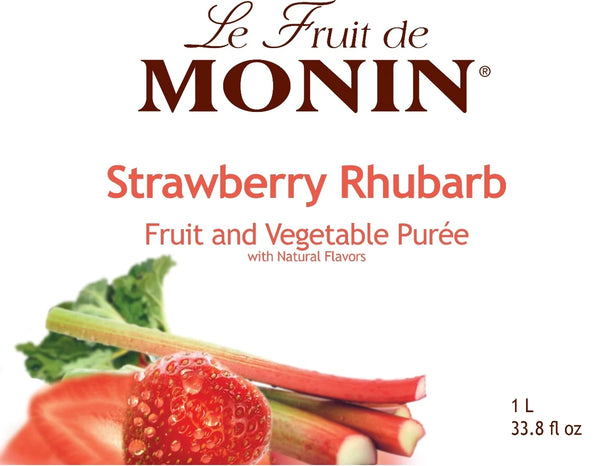 Monin® - Strawberry Rhubarb Fruit Puree 1L