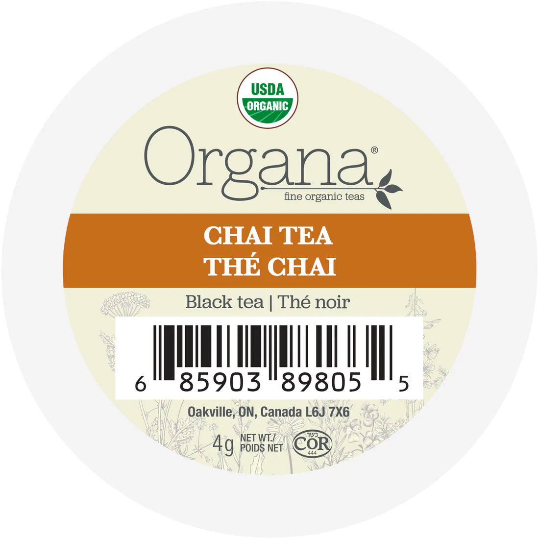 Organsafe Tea Organa - Chai Tea 24 Pack – Coffee Stiles