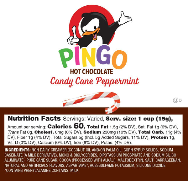 Pingo - Candy Cane Peppermint Hot Chocolate 40 Pack