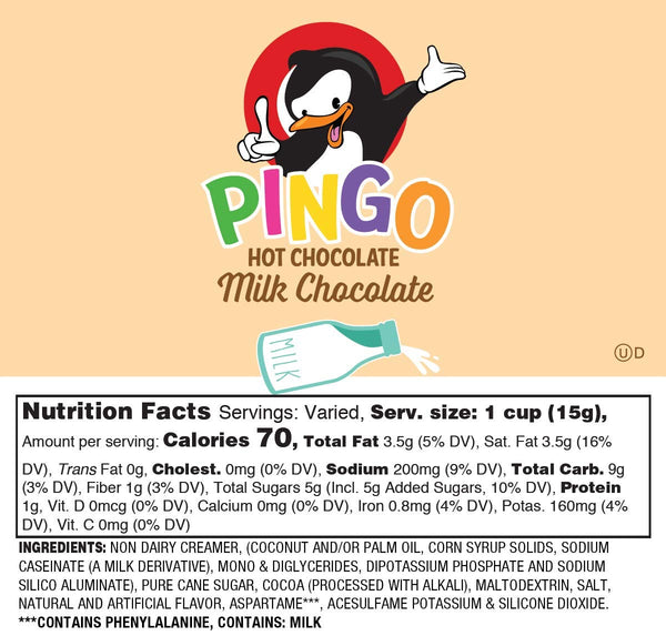 Pingo - Milk Chocolate Hot Chocolate 40 Pack