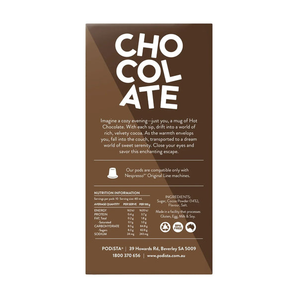 Podista® - Hot Chocolate 10 Pack