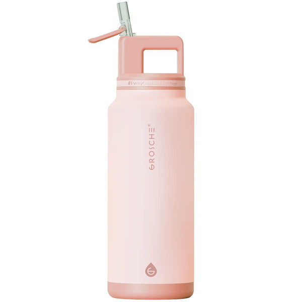 Grosche - Alpine Flip 'N Sip Large Insulated Water Bottle W/Straw 40oz
