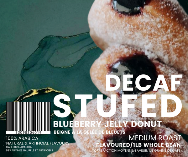 Coffee Stiles - Stuffed Blueberry Jelly Donut Decaf