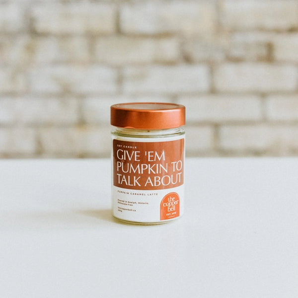 The Copper Bell - GIVE 'EM PUMPKIN TO TALK ABOUT Candle 285g