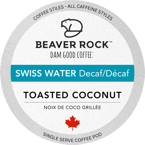 Beaver Rock - Toasted Coconut SWP Decaf 25 Pack