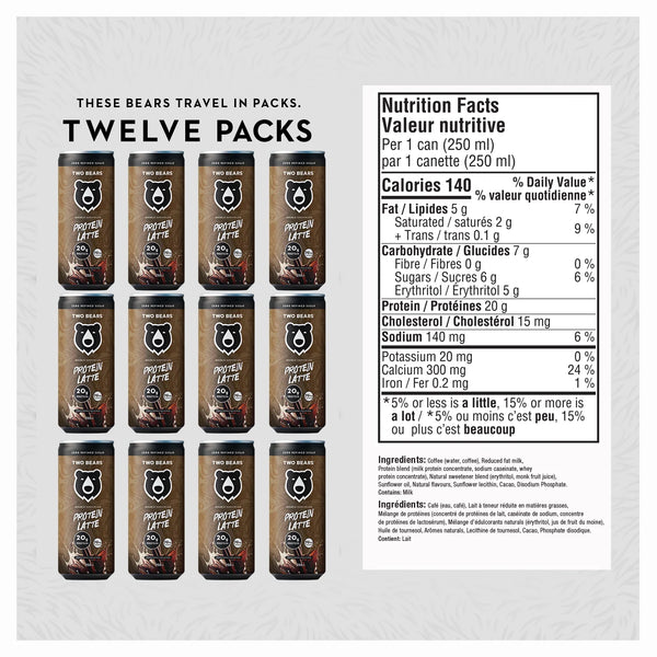 TWO BEARS - Double Chocolate Protein Latte Coffee
