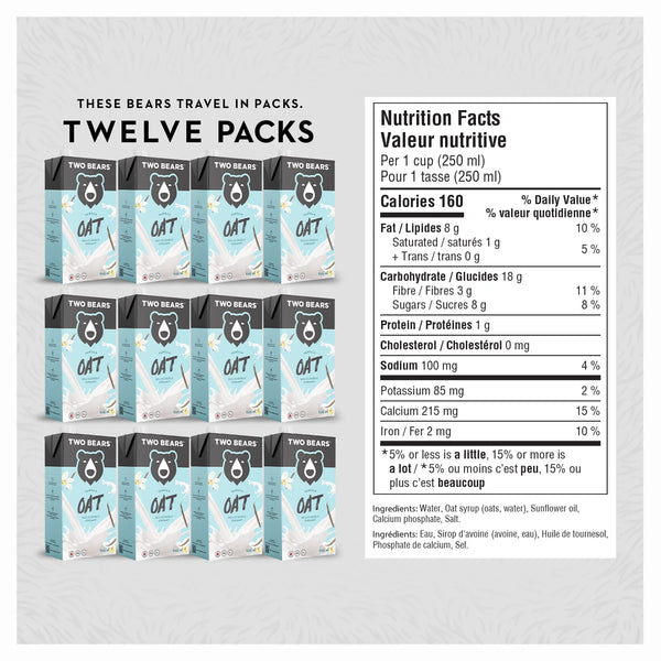 TWO BEARS - Vanilla Oat Milk 946ml