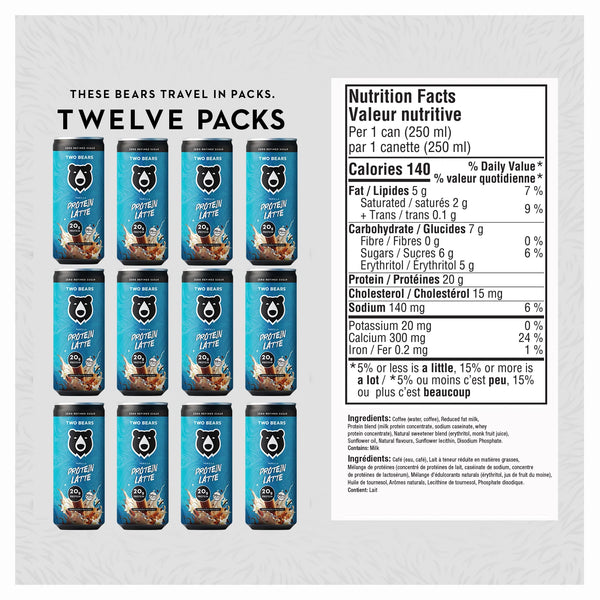 TWO BEARS - Vanilla Protein Latte