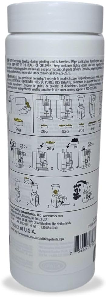 URNEX - SuperGrindz A01 Grinder Cleaning Tablets for Super Automatics 330G Bottle