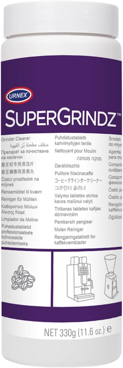 URNEX - SuperGrindz A01 Grinder Cleaning Tablets for Super Automatics 330G Bottle